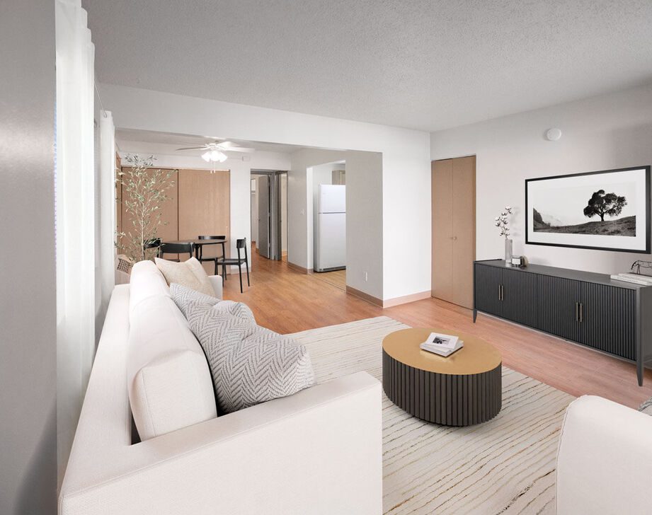 South View Apartments living and dining area