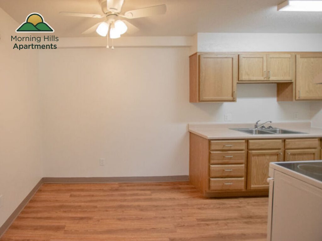 Morning Hills Apartments Sioux City Iowa Interior view kitchen and dining area